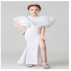 굿모닝베베YN101903 수입 아동 드레스 모델 무대 패션쇼 공연 의상 피쉬테일 드레스